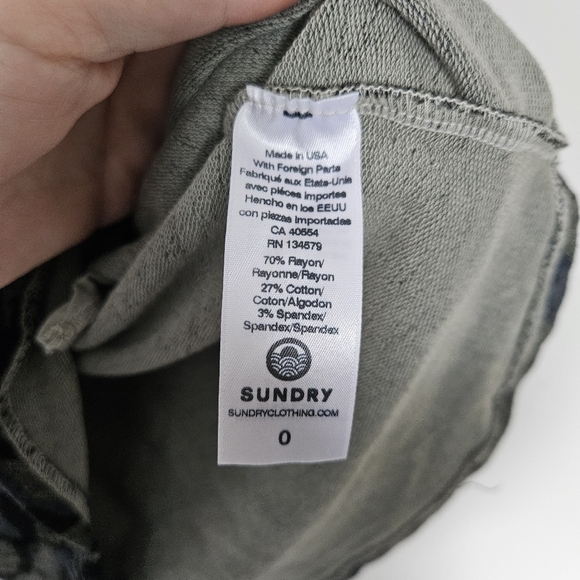 Sundry Racerback Camo Jersey dress size 0 - Picture 6 of 7